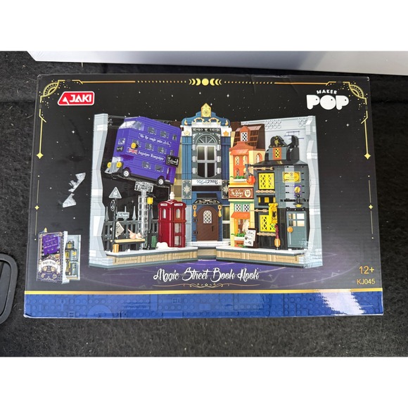 Jaki Other - JAKI Maker Pop Magic Street Book Nook Building Block Set KJ045 Wizard Theme NEW